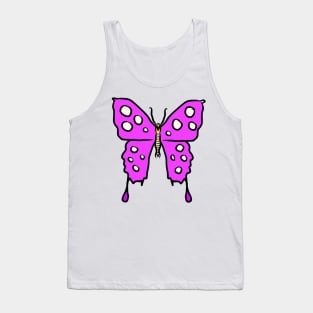 Pink Butterfly Tank Top